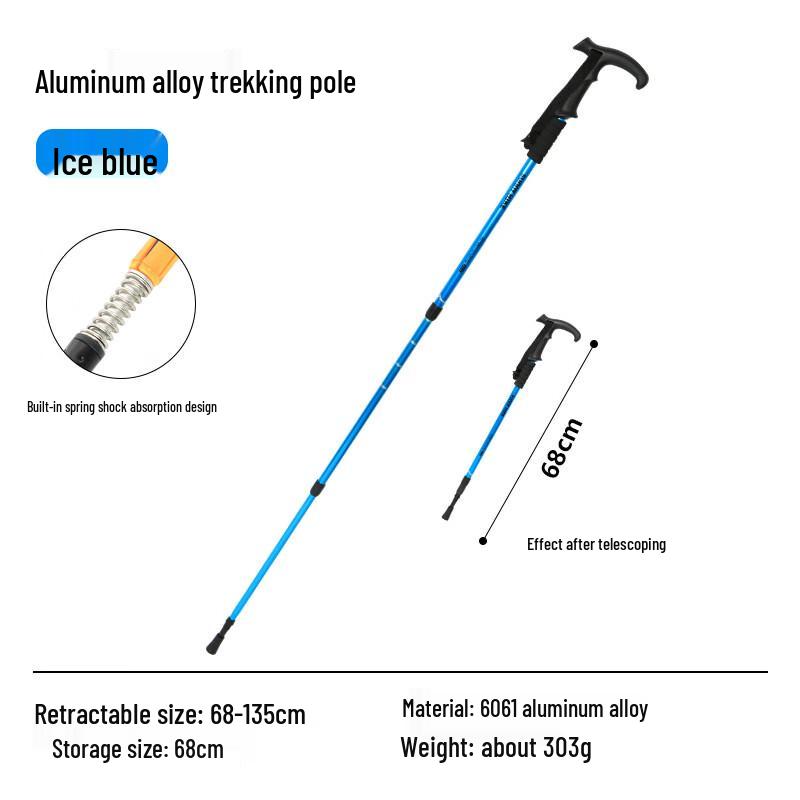 Professional Outdoor Aluminum Alloy Telescopic Trekking Pole