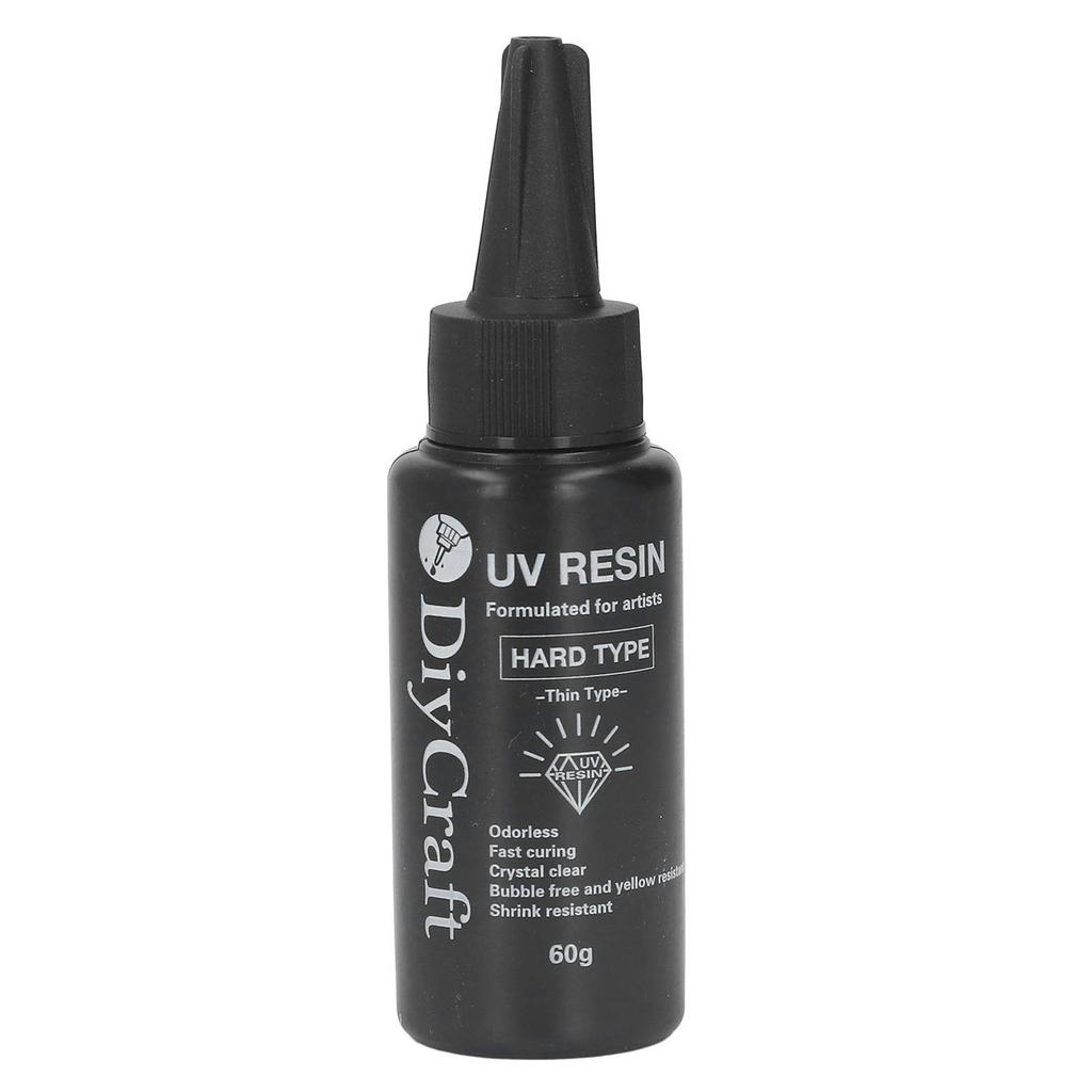 UV Glue High Transparency Odorless Yellowing Resistant Fast Curing Speed DIY UV Resin Glue Clear
