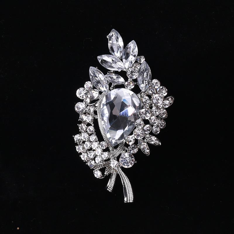 Legierung Mode Kreative Persönlichkeit Kristallglas Brosche Brosche Brosche Damen Kleidung Zubehör