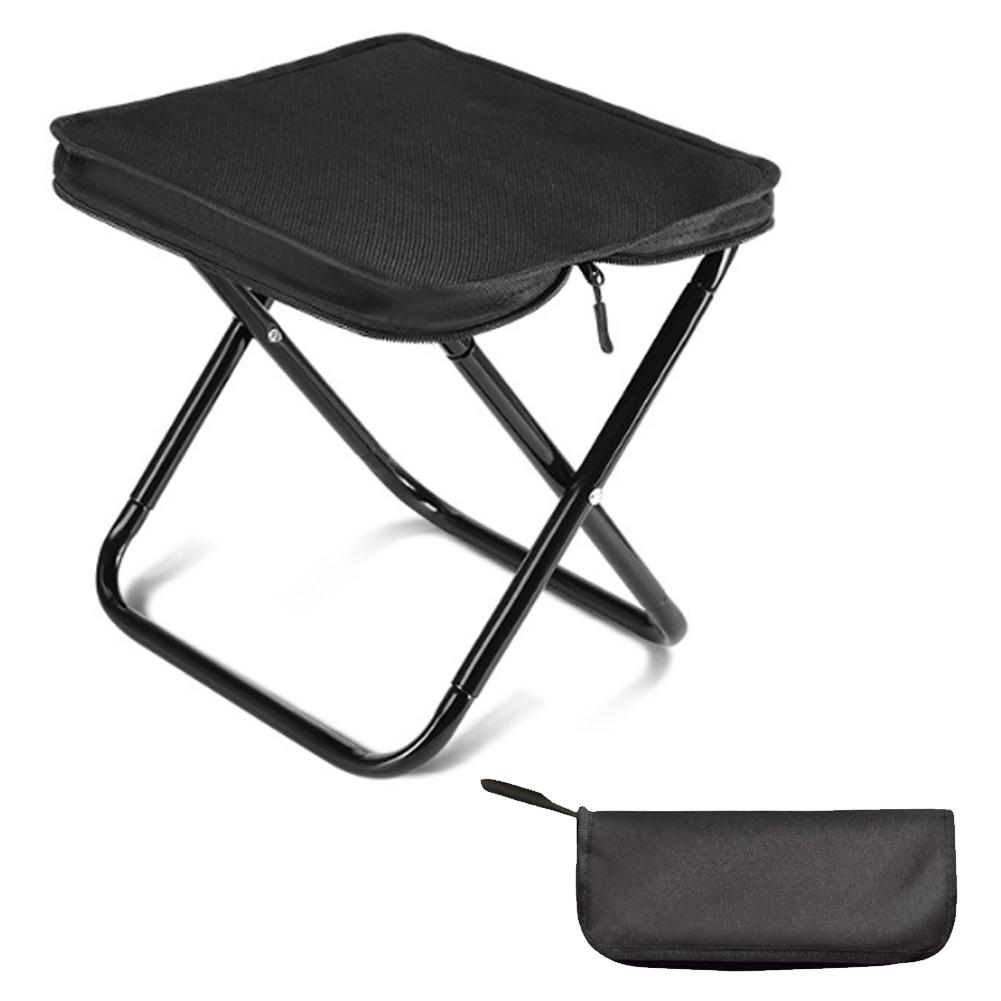 Foldable Outdoor Chair with Mesh Bag Portable Backpack Stool 198Lbs Load Capacity Lightweight Foldable Chair for Camping Fishing