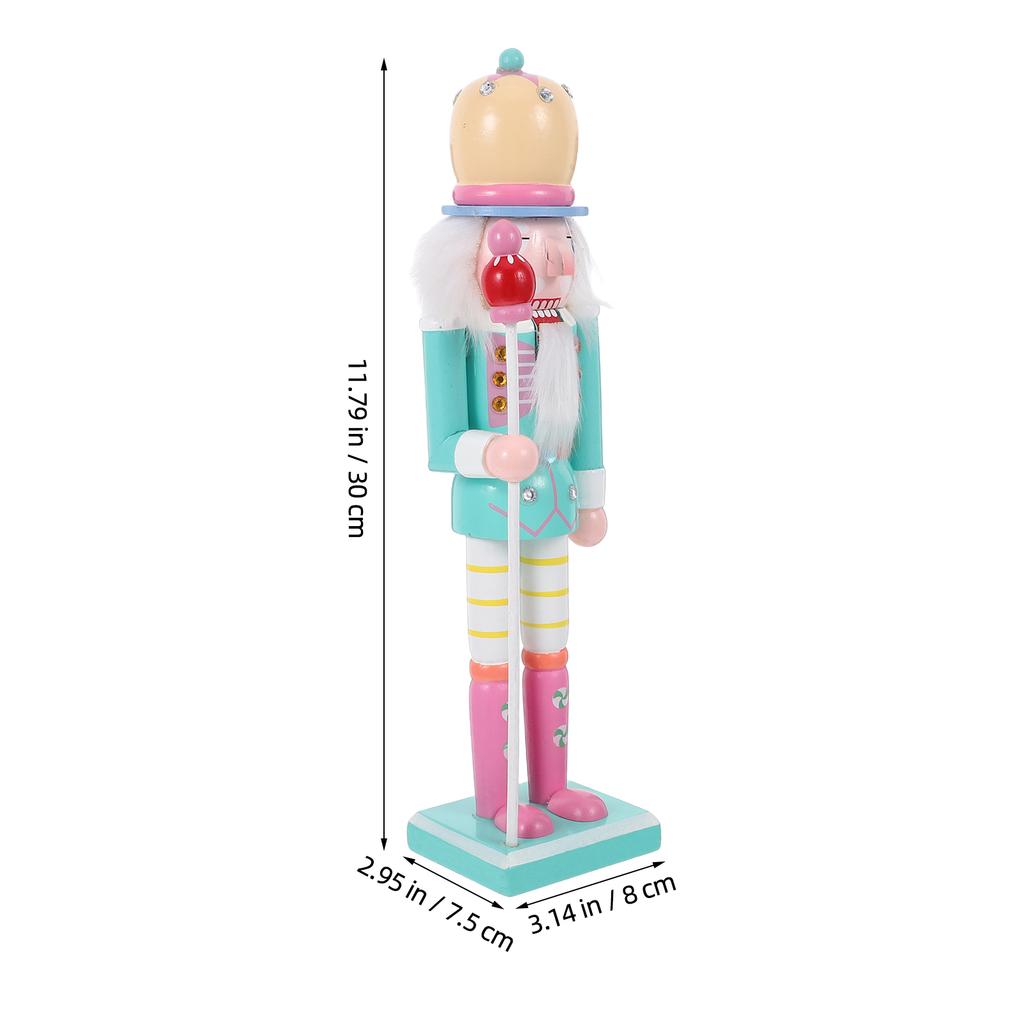 Christmas Nutcracker Wooden Soldier Small Decorative Ornament Tabletop Nutcracker Christmas Party Decoration Holiday Nutcrackers
