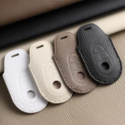 Customized for Mercedes-Benz C260l Key Cover Leather E300l Car GLE350 Buckle S450L Bag Handmade High-end
