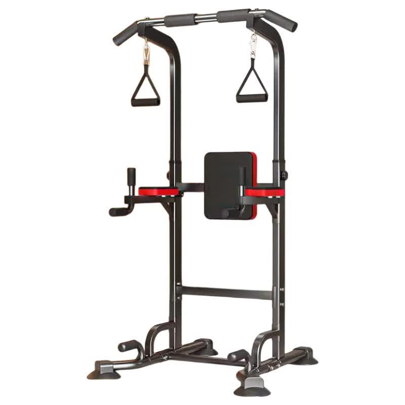 XunJian Multi-functional No-Drill Floor Pull-Up Bar with Backrest and Rings