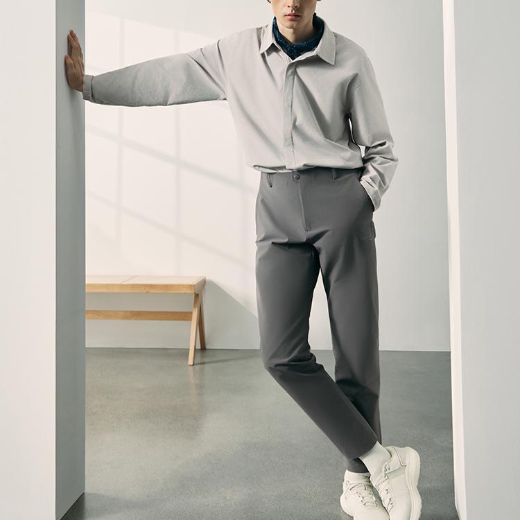 SAUCONY Urban Lifestyle Series Casual Pants Fashion Versatile Simple Solid Color Unisex Bottoms Cool-Iron-Gray SA2259WP02C-GR006