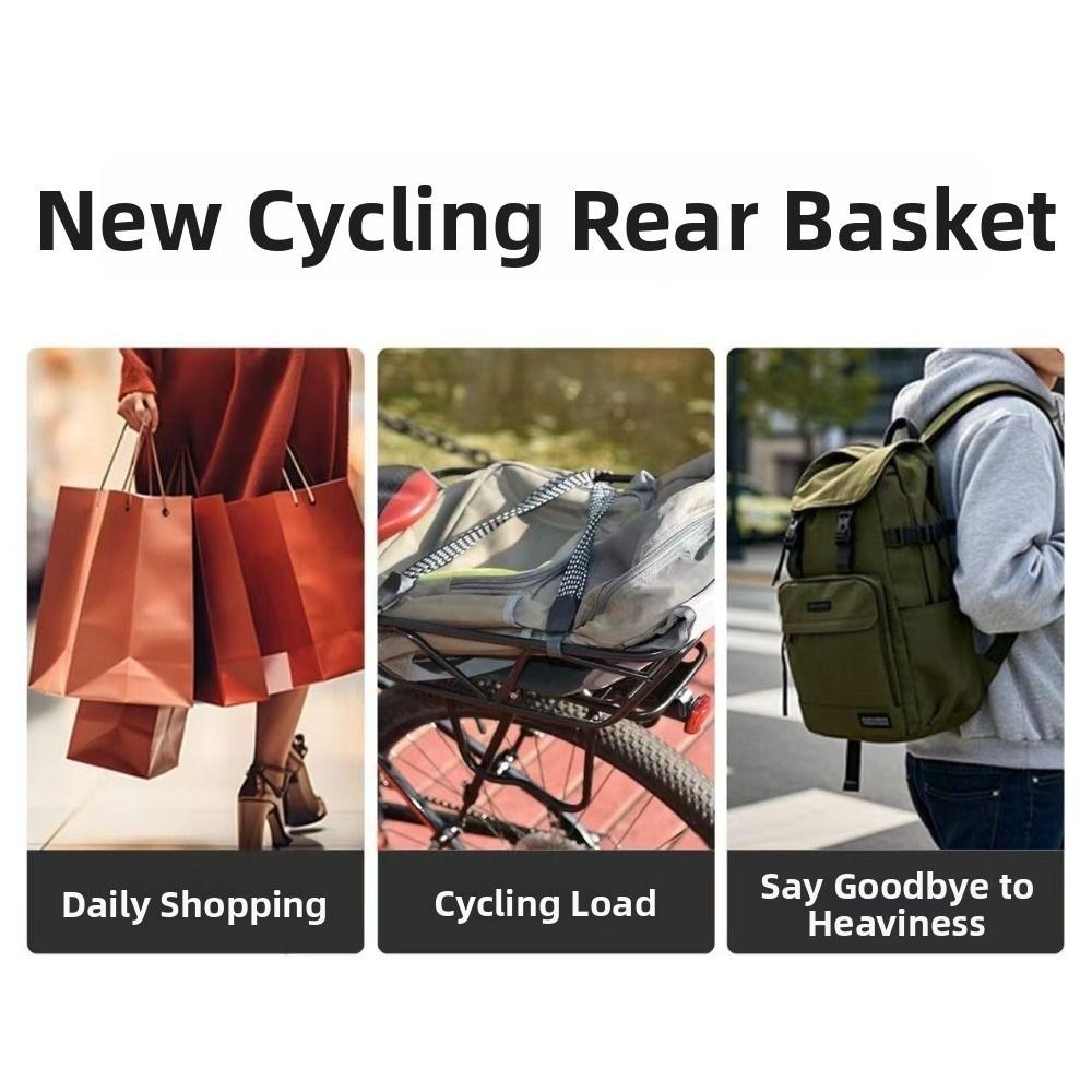 Universal Mountain Bike Rear Storage Baskets Bicycle Basket  Electric Bicycles Accessories