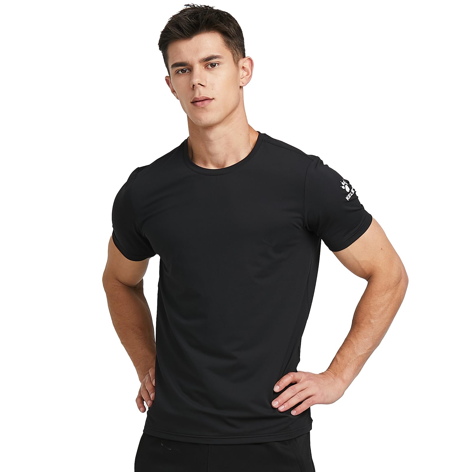 

Kelme Short Sleeve T-Shirt for Men and Women, Quick-Drying, Round Neck, Ice Silk, Running Top, for Sports, Summer, and Fitness