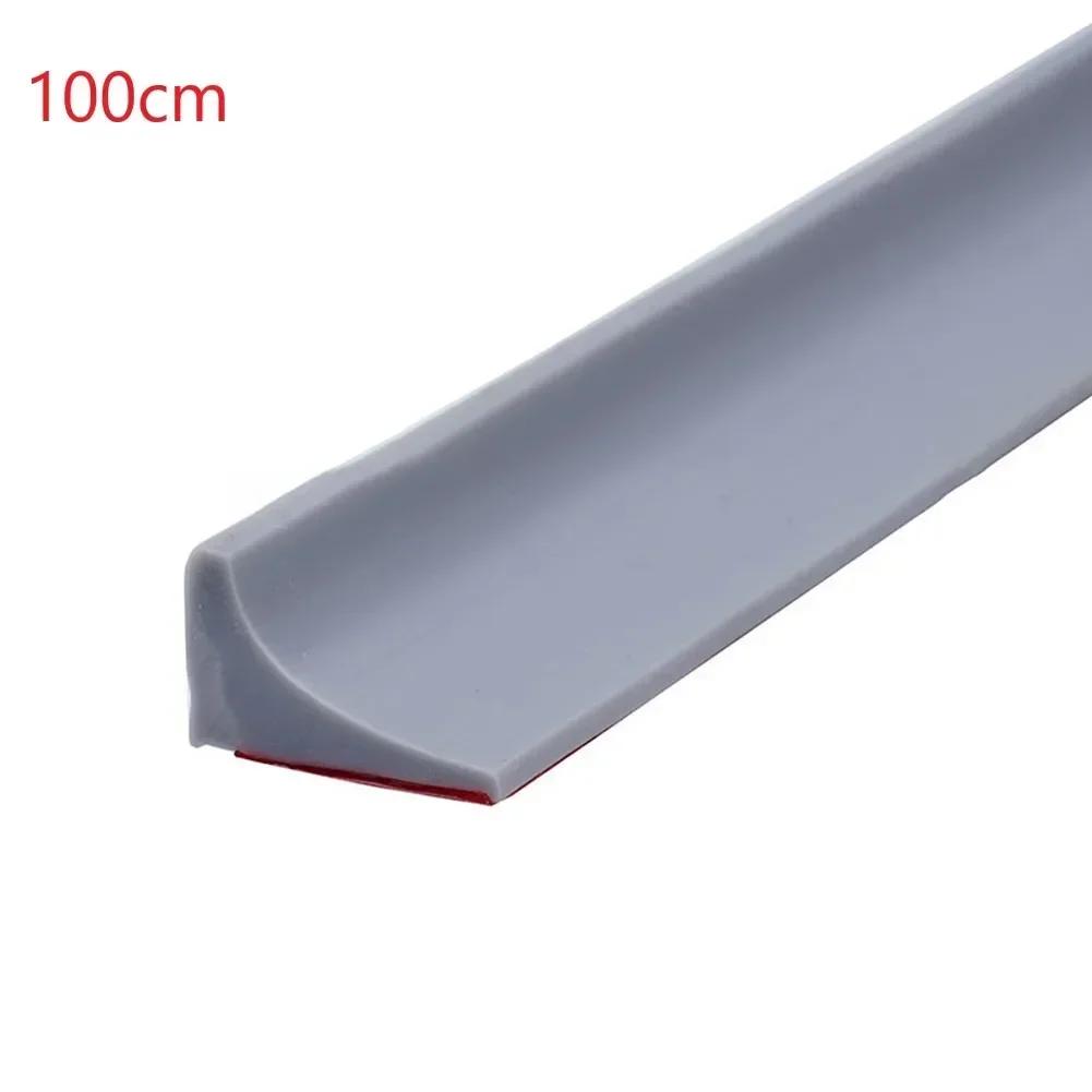 30-100cm Silicone Water Stopper Retaining Strip Seal Strip Shower Dam Flood Barrier Dry/Wet Separation Bathroom Accessories