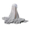 Elegant Draping Chiffon Scarf For Women Head Scarf Wrap With Natural Fall Enhances Style In Prom And Casual Event