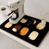 Coffee Machine Mat Drain Pad For Kitchen Non-slip Dish Drying Mats Quick Dry Tableware Faucet Placemat Dinnerware