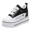 Fashion New Spring Autumn White Hidden Wedge Heels Casual Shoes Woman 8CM Platform Shoes Elevator High-heels Walking Sneakers Women 2025
