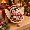 Easy Crochet Projects for Holidays Christmas Angel DIY Kit, Make Hanging Ornament, Festive Beginner Starter Kit Craft Adults Teens, Handmade