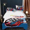 3D Classic Car Series Bedding Set Cartoon Car Theme Duvet Cover and Pillow Case 2/3 Pieces AU140 * 210 Quick Drying Home Decoration