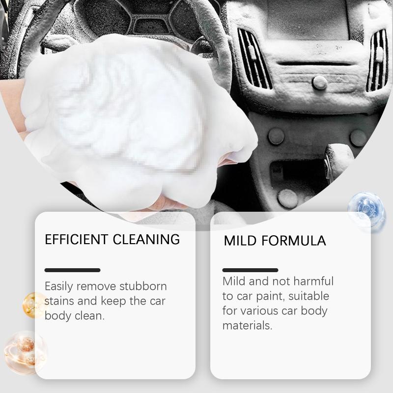 Interior Car Cleaner Spray 100ml Multi Surface Degreaser for Glass Leather Plastic Fabric Fast Stain Odor Removal