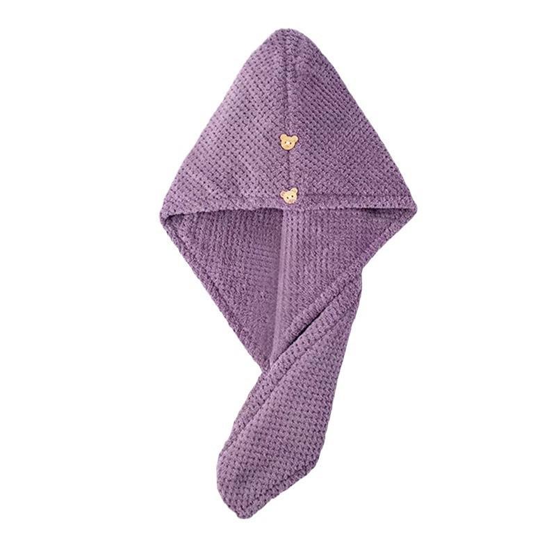 Quick-Dry Pineapple Hair Towel Wrap - Thickened Coral Fleece Headscarf for Hair Drying
