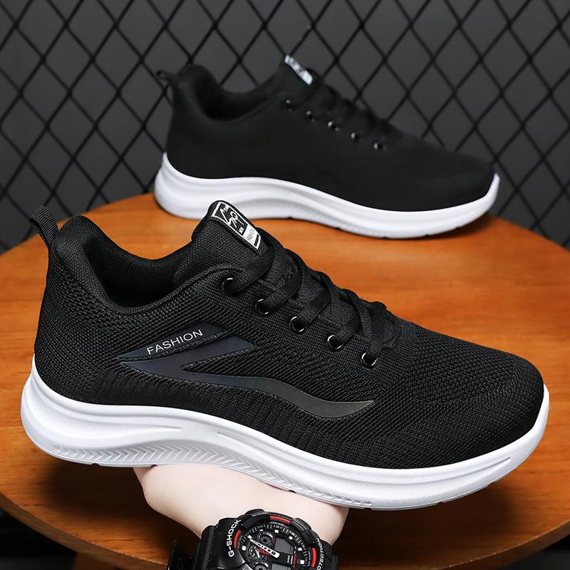 Men's Versatile Sports Casual Shoes - Breathable, Solid Color, Dad Shoes