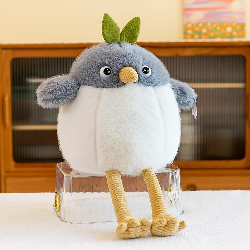 

Legged Bird Long Stuffed Toy Eggshell Plush Toy Animal Christmas And Easter Gift 20cm серый