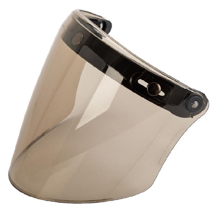3-snap Open Face Helmet Bubble Visor for Sun Shade Protector for Motorcycle Ridi