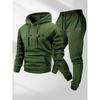 Mens Hooded Oversized Sweatshirt Set Long Sleeve Top Pants Casual Sportswear