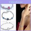 Ocean Heart Crystal Bracelet For Women With Silver Plating Fashion Jewelry Gift