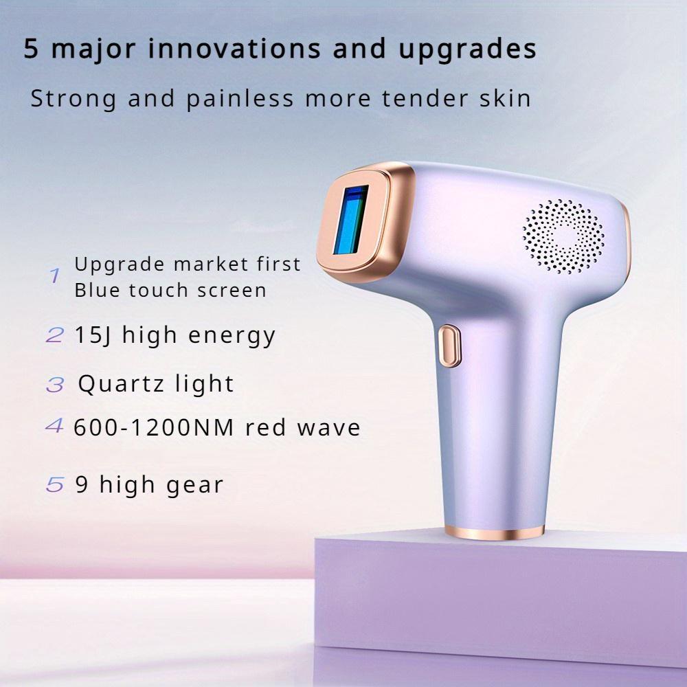 1 Set Laser Hair Removal with Ice Cooling Care Function for Women Permanent, Painless Hair Remover Device for Armpits Legs Arms Bikini Line