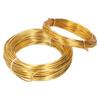 2 Rolls 1.0mm 2.0mm Aluminum DIY Jewelry Craft Making Wire Flexible Floral Jewelry Wire Gold