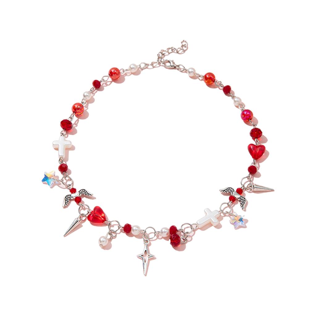 Elegant Beaded Necklace/Bracelet Handmade New Chinese Style Crystal Bead Jewelry for Ladies Fashionable Accessories