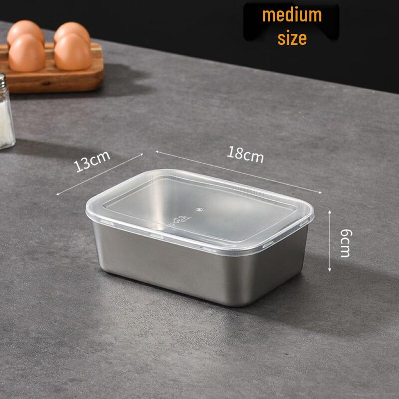 Shangqi 304 Stainless Steel Refrigerator Food Storage Box Set