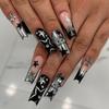 3D Aurora Point Drill Cat's Eye Wearing Nail Short Light Luxury Nail Piece Wearing Fake Nail