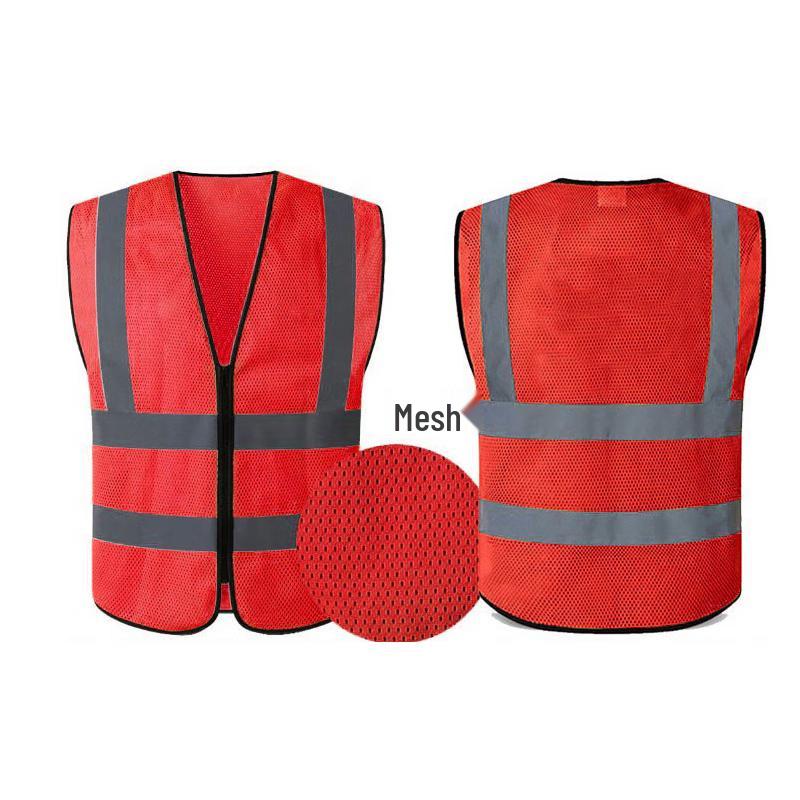 Reflexní bezpečnostní vesta s více kapsami