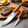 Professional Chef's Knife 5Cr15Mov Stainless Steel Meat Cleaver Santoku Knife Kitchen Vegetable Slicing Knife