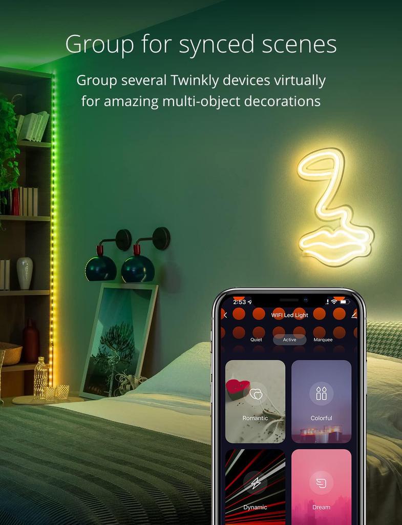 Tuya Smart WiFi Fairy Lights: Colorful LED String Lights for Christmas, Holidays, and Parties.