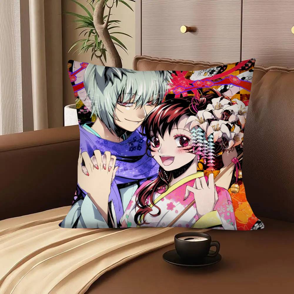 Наволочка с изображением персонажа аниме «Камисама Хадзимемашита», квадратная подушка для спальни, дивана, отдыха, комфорта, автомобиля, гостиной, домашнего декора. 16x16Inch