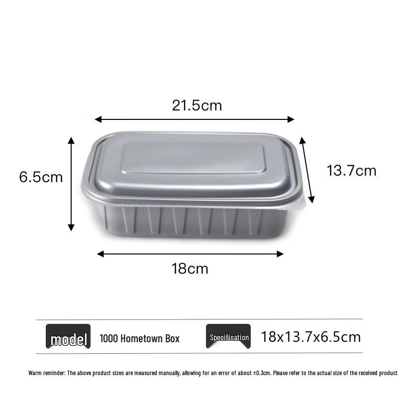 Disposable Double-Layer Takeaway Meal Boxes (200 Sets)