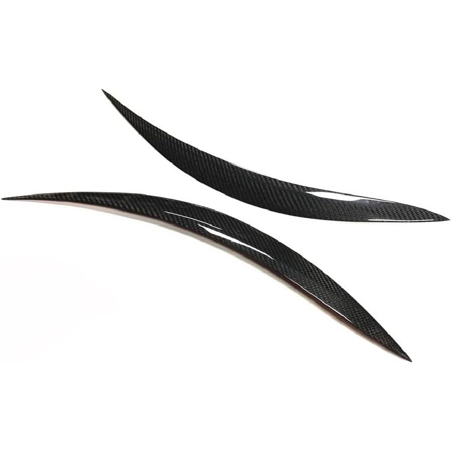 Carbon Fiber Front Headlight Eyebrow Eyelid Cover Trim for Infiniti Q60 2015-2022,Headlight Eyelids Trim,Q60 Accessories Headlamp Decoration