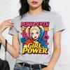 Quinn Punk Queen Graphic Tees for Women Girl Power Pop Art TShirts Casual Short Sleeve Tops Y2K Aesthetic Streetwear for Summer