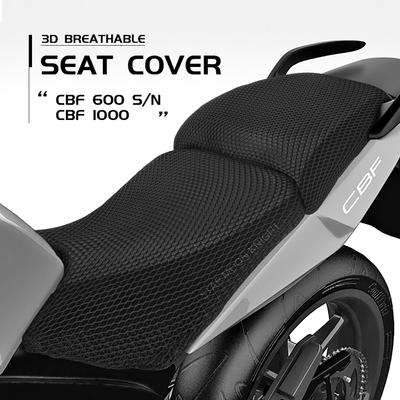 Motorradzubehör Anti-Rutsch-Sitzbezug aus 3D-Mesh-Gewebe, atmungsaktives, wasserdichtes Kissen für Honda CBF600 CBF1000 CBF 600 1000