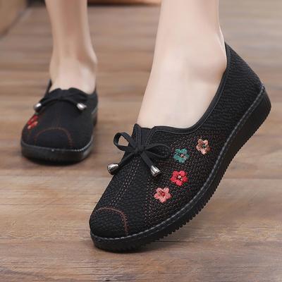 Women's Casual Loafers Shoes Slip-on Casual Flat Work Shoes Dress Shoes for Women Lightweight Breathable Comfortable Embroidered Round Toe Loafer