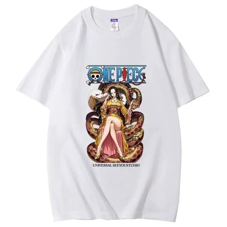 One Piece Cotton T-Shirt Pirate Empress Boa Hancock Anime Cotton Tee Graphic Pri XL