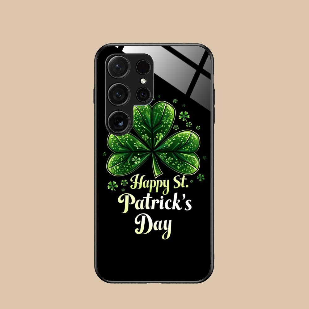 Saint Patrick's Day Mobile Phone Case for Samsung Galaxy A56 55 54 53 52 51 36 35 34 23 16 15 5G Glass Colorful Cover Smartphone