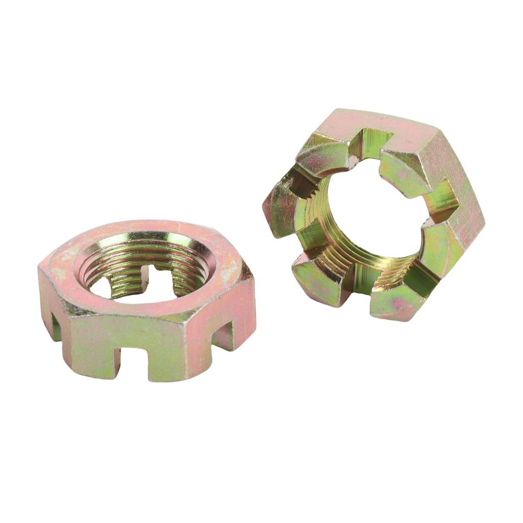 2 Sets Trailer Nut Kit with 1in Shaft Spindle Nuts 1in Washer 2.2in Cotter Pins Galvanized for 1in Shaft Spindle