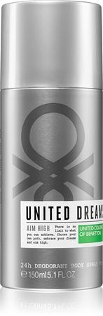

Benetton United Dreams for him Aim High deodorant spray for men TU прозрачный