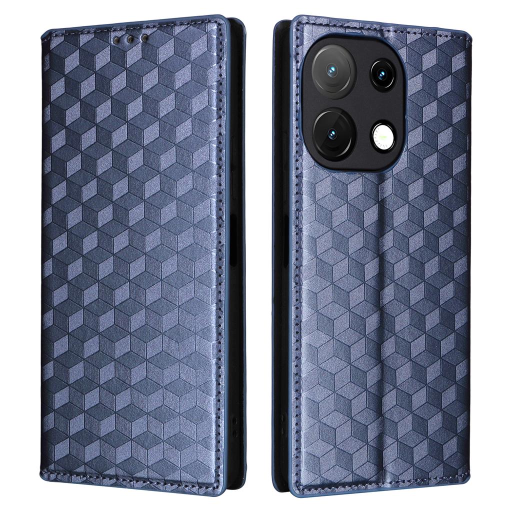 Skórzane etui na Umidigi Note 100A/Note 100 5G/Note 100 Portfel Wytłaczane romby Pokrowiec na telefon