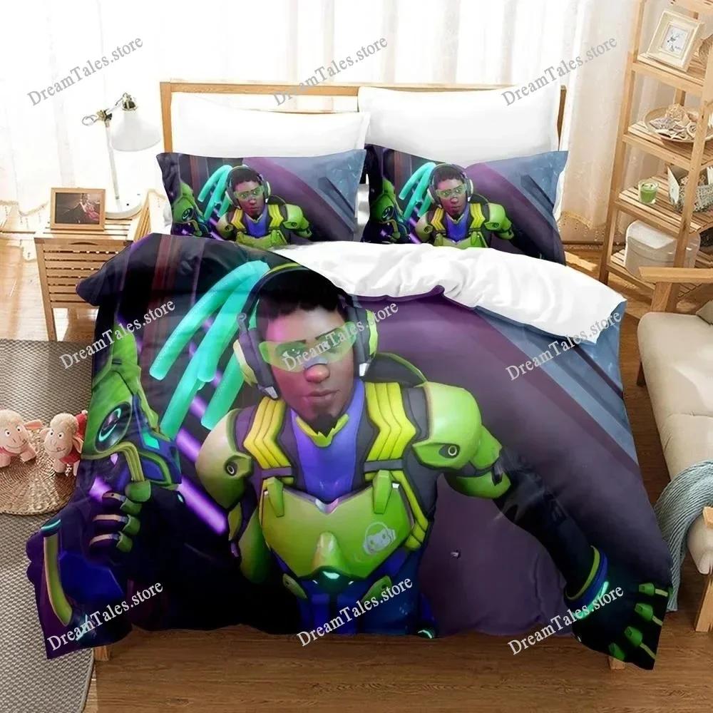 New Overwatch 2 Invasion Bedding Set Single Twin Full Queen King Size Bed Set Adult Kid Bedroom Duvet Cover Sets 3D Print Game