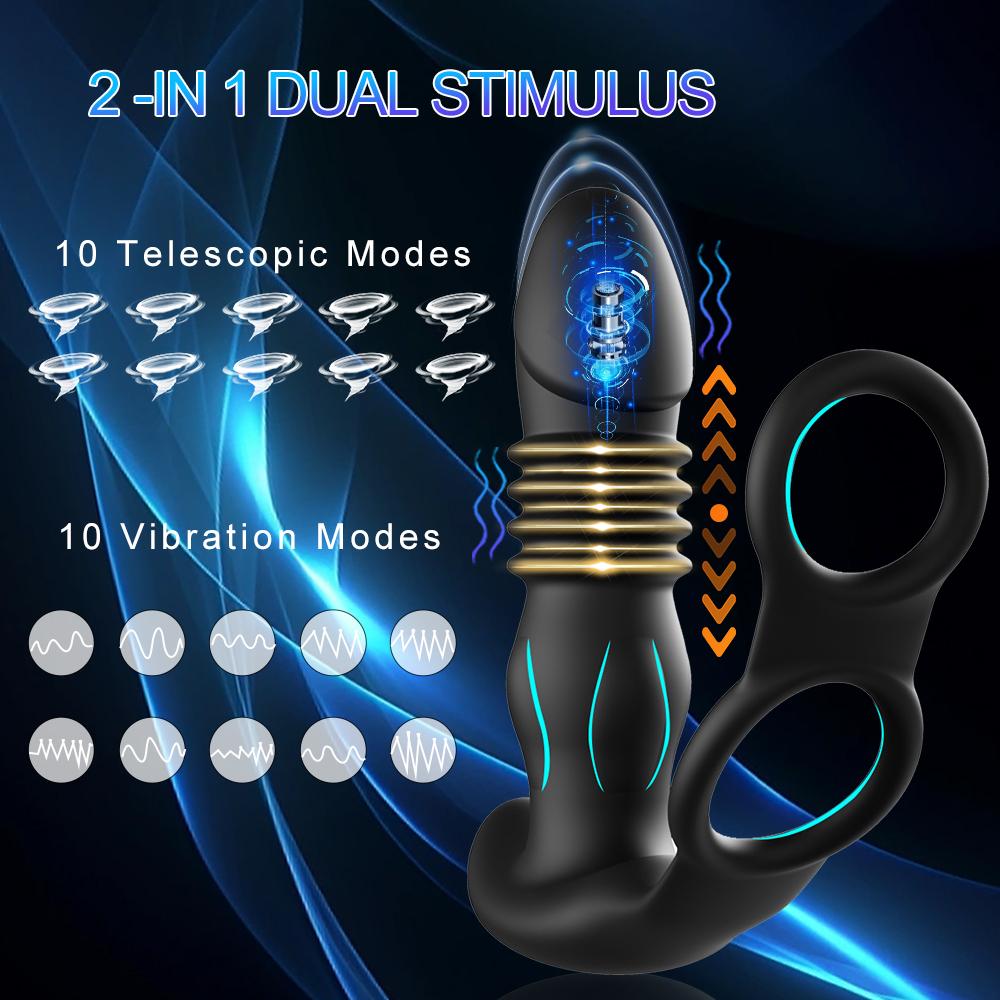 APP Remote Control Prostate Massager Vibrator Male Wireless Bluetooth Anal Butt Plug for Men Dildo Vibrating Adult Sex Toys
