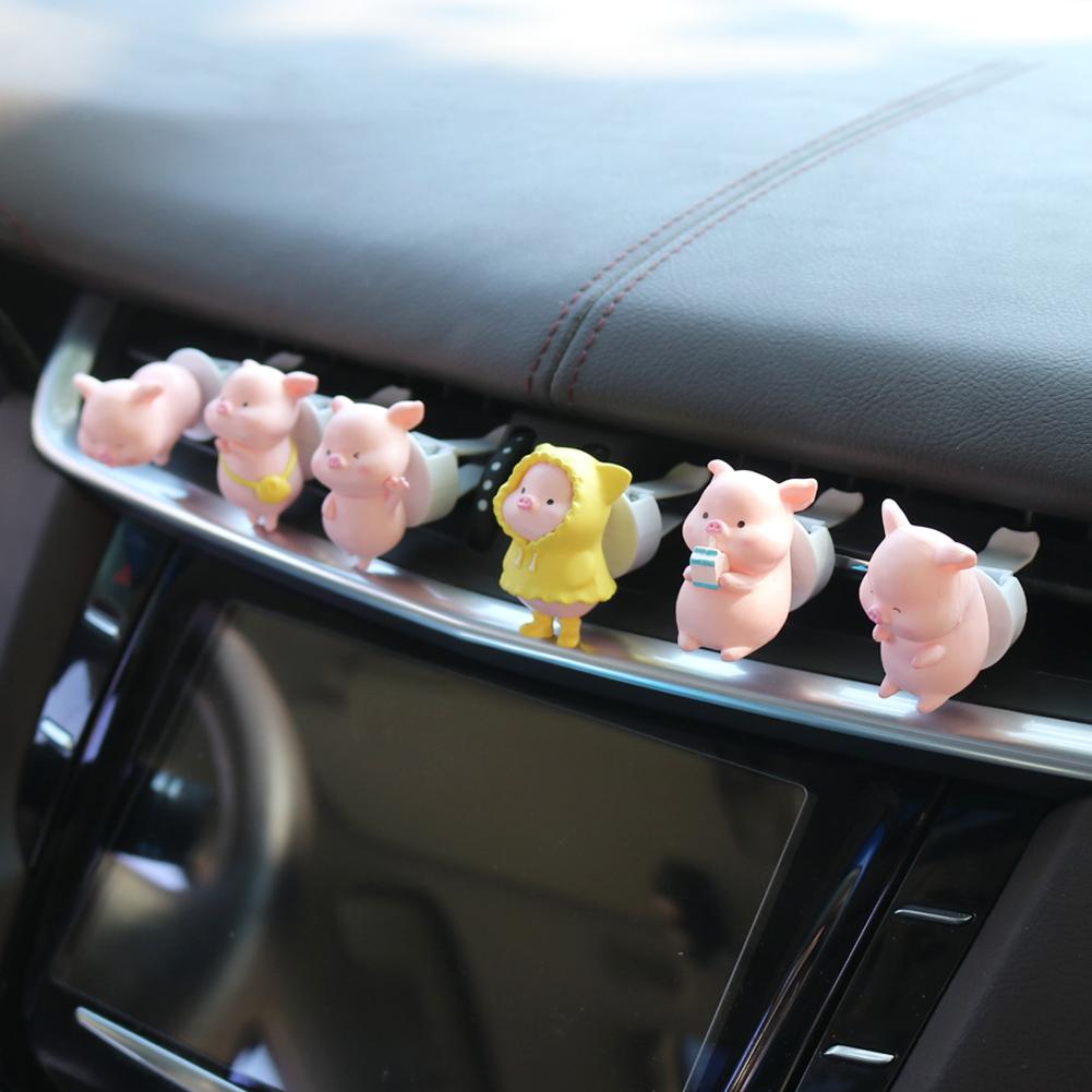 Car Air Freshener Air Conditioning Outlet Decoration Cute Pig Style Accessories Interior Aromatherapy Clip Perfume Clip