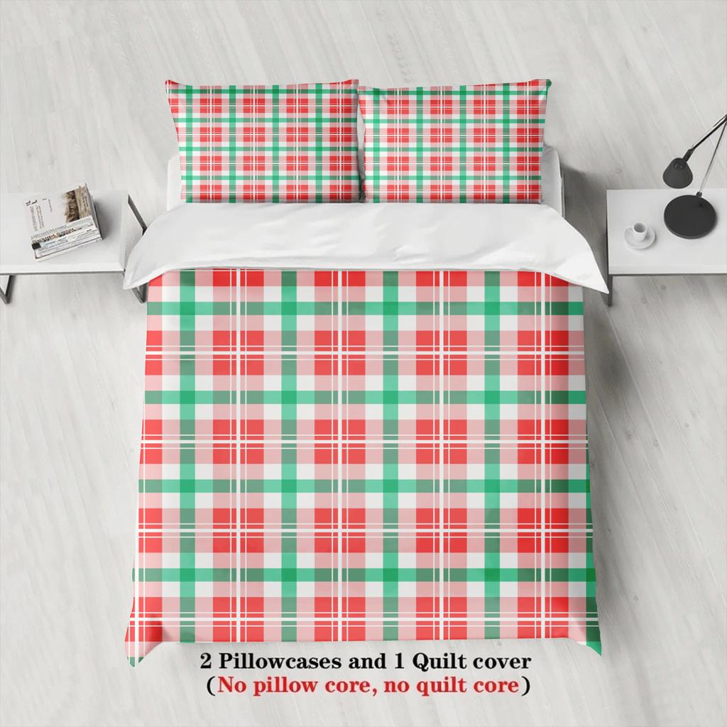 Christmas Bedding Set Christmas Gift Duvet Cover Set Single Twin Queen King Size No Filling Christmas Gift For Home Decor