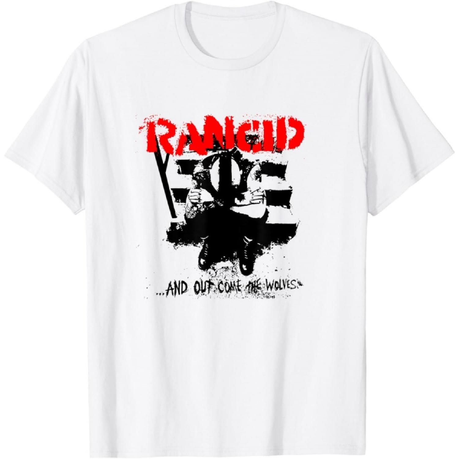 Rancid - Official Merchandise - And Out Come The Wolves T-Shirt(1) S белый