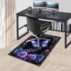 1PC Butterfly Roses Non-Slip Floor carpet, Office, family, bedroom, Studio - Large Area Rug,  Decorative Mat, Longlasting Material-C0440