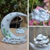 Pet Memorial Statue Dogs Cats TombstonesFigurine Resins Sculpture Garden Decors