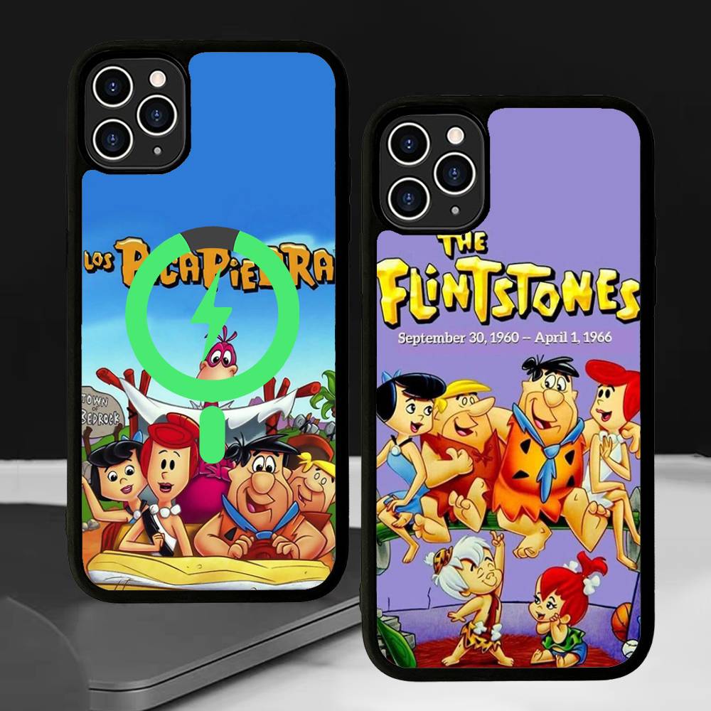 The Flintsto nes Cartoon For Case For IPhone 17 16 Pro Max 15 14 Plus 13 12 11 Wireless Charging Phone Cover